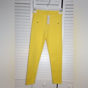 Janie and Jack Bright Yellow Leggings